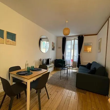 Le   Blanc Bleu  -charmant 2 pièces /3 min Gare Trouville-sur-Mer Extérieur photo